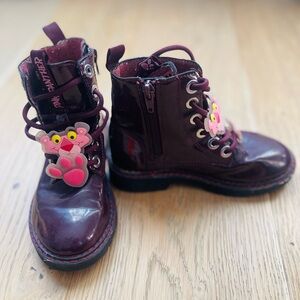 Zara Kids Burgandy Rain Boots. Zara Girl rain boots.
